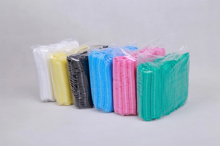 Non Woven Disposable Dust Caps, 100 PCS Elastic Caps for Food Industries and Medical Works