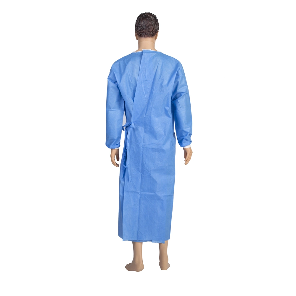 Disposable Medical Surgical Sterile Nonwoven Isolation Gown for Hospital Clinics