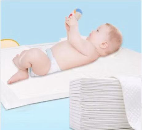 Paquete de 100 almohadillas cambiantes desechables para bebé, almohadillas desechables, almohadilla para cambiar pañales impermeable