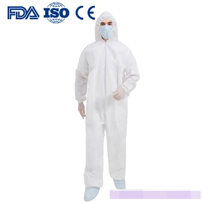 Monos desechables tipo 5/6 Tyvek 400 600 Mono protector con capucha Categoría 3 de protección química reutilizable Traje de EPI 2XL para atención sanitaria con En14126, En1073